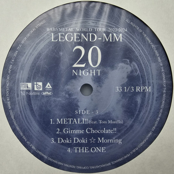 Babymetal : World Tour 2023-2024: Legend MM 20 Night (2xLP, Album, Ltd)