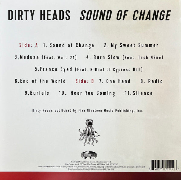 Dirty Heads* : Sound Of Change (LP, Album, RE)