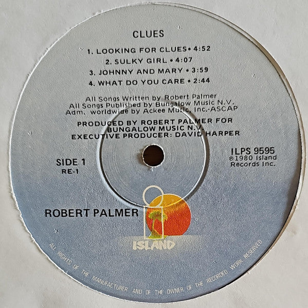 Robert Palmer : Clues (LP, Album, Win)