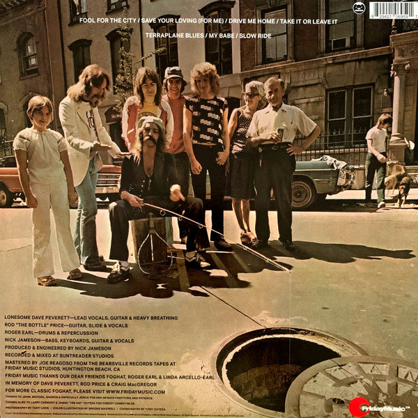 Foghat : Fool For The City (LP, Album, RE, RM, Sil)