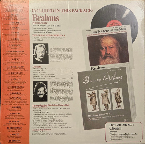Brahms* : The Piano Concerto No. 2 In B Flat (LP, Album, Ind)
