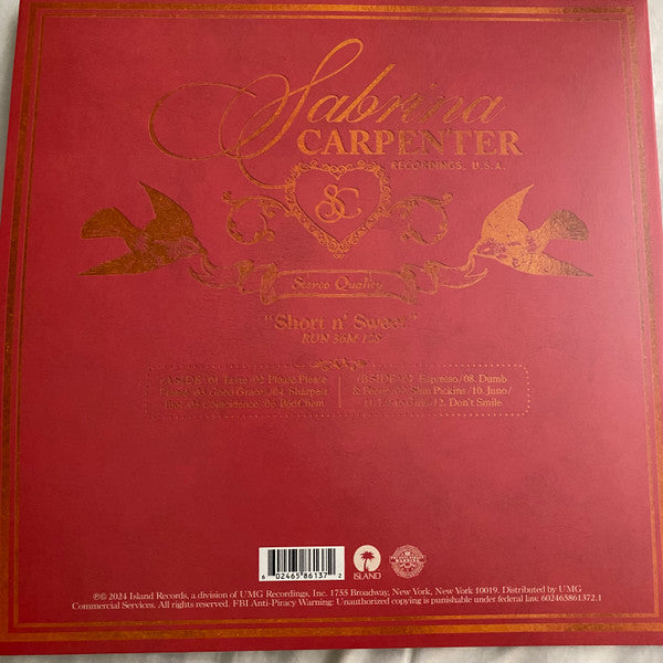 Sabrina Carpenter : Short N' Sweet (LP, Album, Gre)