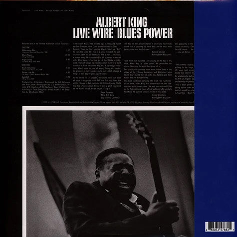 Albert King : Live Wire / Blues Power (LP, Album, RE, 180)