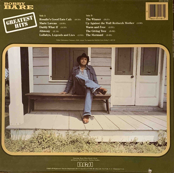 Bobby Bare : Greatest Hits (LP, Comp)