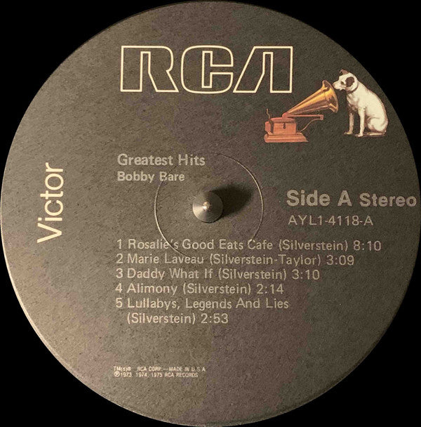Bobby Bare : Greatest Hits (LP, Comp)