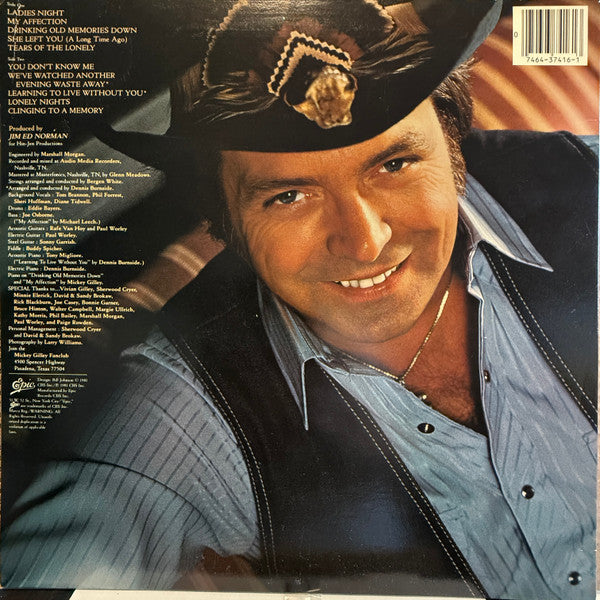 Mickey Gilley : You Don't Know Me (LP, Album, San)