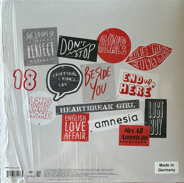 5 Seconds Of Summer : 5 Seconds Of Summer (LP, Album, RE, Red)