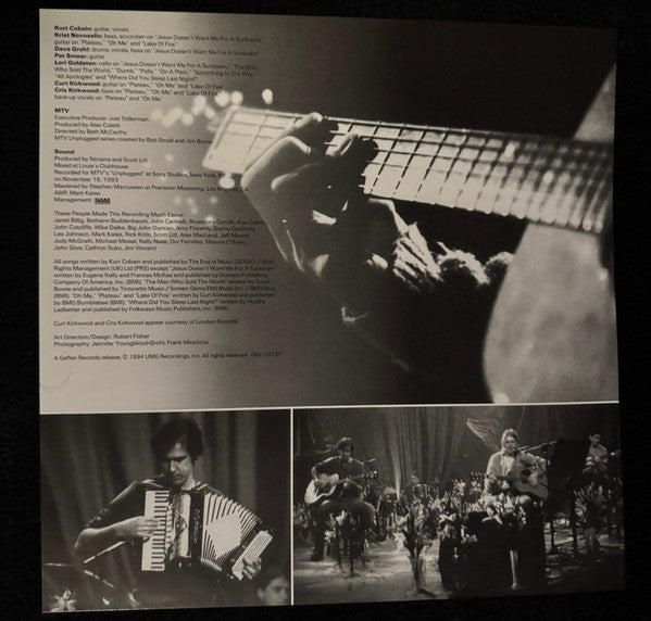 Nirvana : MTV Unplugged In New York (LP, Album, RE, Opa)