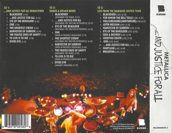 Metallica : ...And Justice For All (CD, Album, RE, RM + 2xCD)