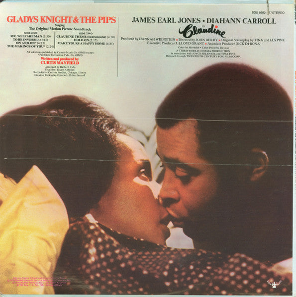 Gladys Knight And The Pips : Singing The Original Motion Picture Soundtrack / Claudine (LP, Album, PRC)