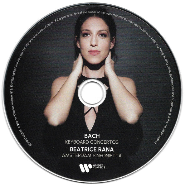 Johann Sebastian Bach, Beatrice Rana, Amsterdam Sinfonietta : Bach Keyboard Concertos BWV 1052, 1053, 1054 & 1056 (CD, Album)