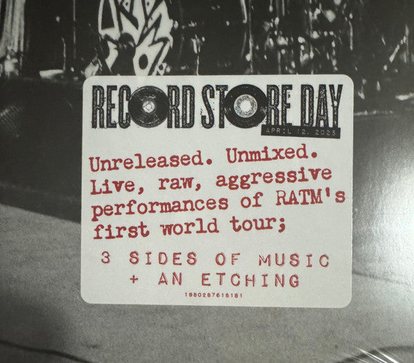 Rage Against The Machine : Live On Tour 1993 (LP + LP, S/Sided, Etch + RSD)
