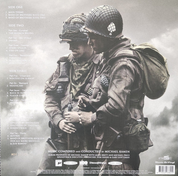 Michael Kamen : Band Of Brothers (Music From The HBO Miniseries) (2xLP, Album, Ltd, Num, RE, Whi)