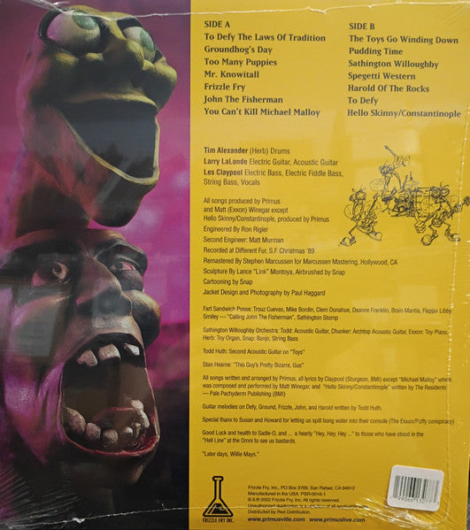 Primus : Frizzle Fry (LP, Album, RE, RM, Cle)