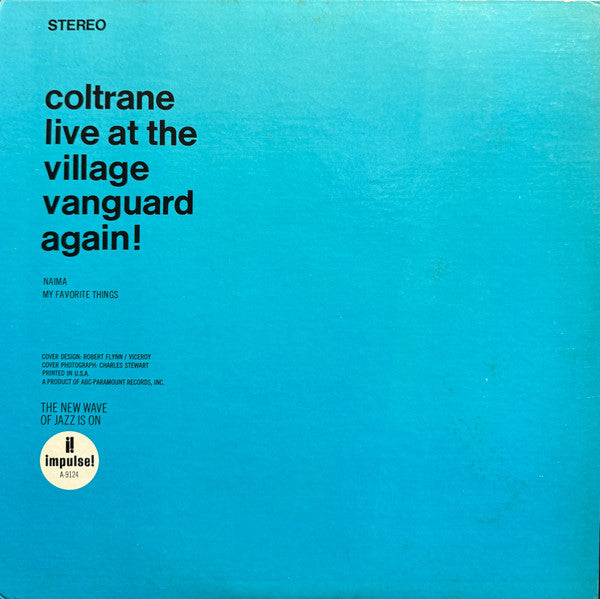 John Coltrane : Live At The Village Vanguard Again! (LP, Album, RE, Gat)