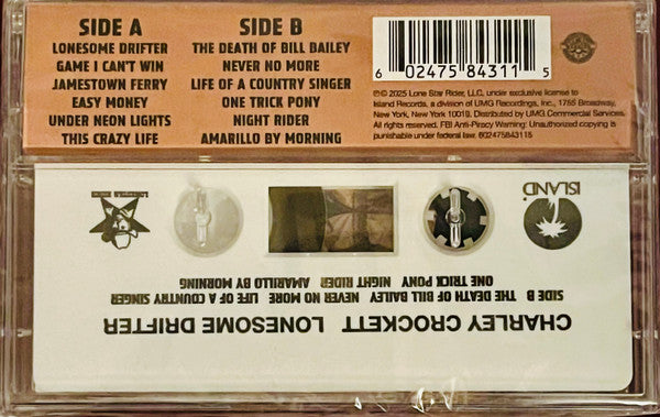 Charley Crockett : Lonesome Drifter (Cass)