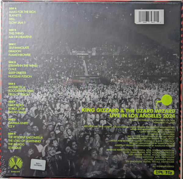 King Gizzard & The Lizard Wizard* :  Live In Los Angeles 2024 (4xLP, Num)