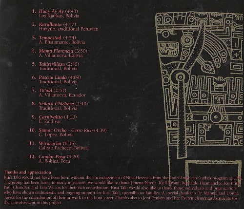 Kusi Taki : Canto Alegre (CD, Album)