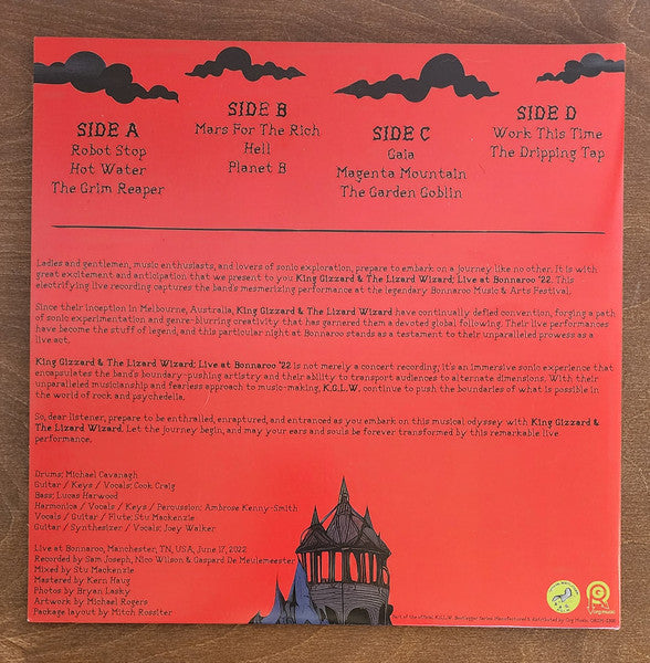 King Gizzard And The Lizard Wizard : Live At Bonnaroo '22 (LP, RE, Red + LP, Yel)