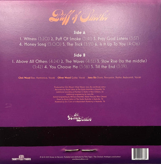 The Wood Brothers : Puff Of Smoke (LP, Ltd, Opa)