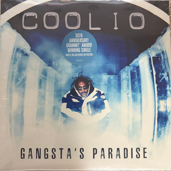 Coolio : Gangsta's Paradise (7", Single, Blu)