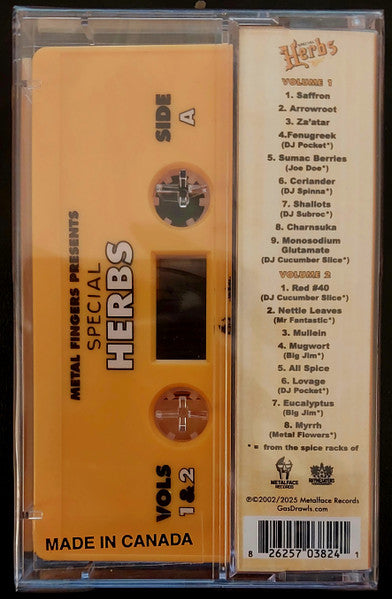 Metal Fingers : Special Herbs Vol. 1 & 2 (Cass, Comp, RE)