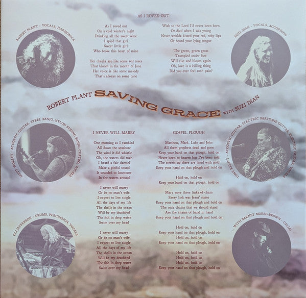 Robert Plant With Suzi Dian : Saving Grace  (LP, Album)