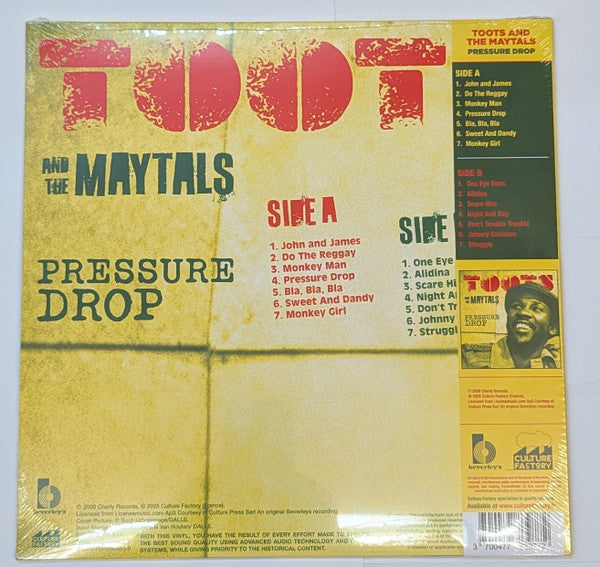 Toots & The Maytals : Pressure Drop (LP, Comp, S/Edition, Tra)