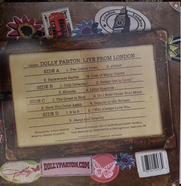Dolly Parton : Live From London (LP, Album)
