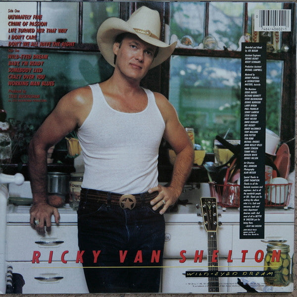 Ricky Van Shelton : Wild-Eyed Dream (LP, Album, Car)