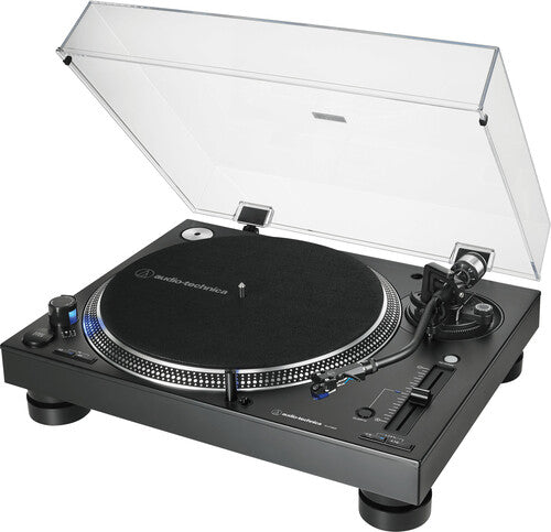 Audio Technica AT-LP140XP-BK Direct-Drive Professional Fully Manual DJ Turntable (Black)