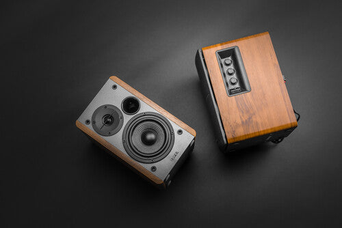 Edifier R1280DB Bluetooth Wireless 2.0 Book Shelf Speakers - 42 Watts Wood Grain