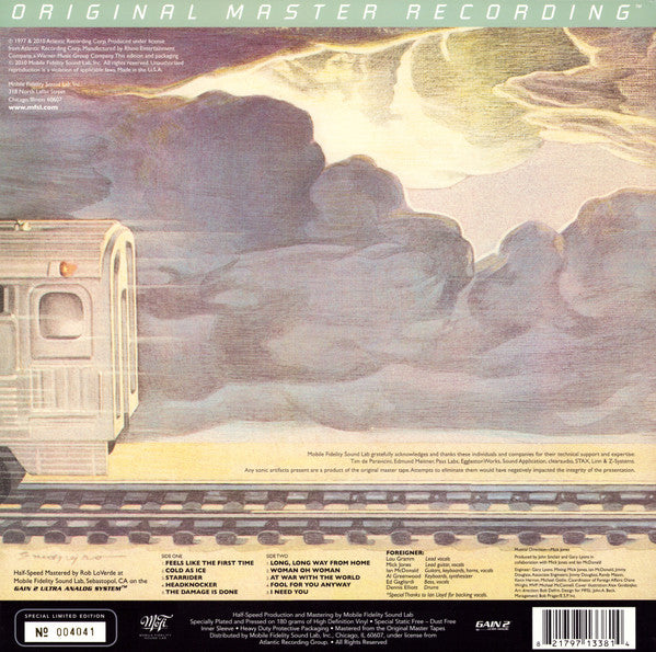 Foreigner : Foreigner (LP, Album, Ltd, Num, RE)