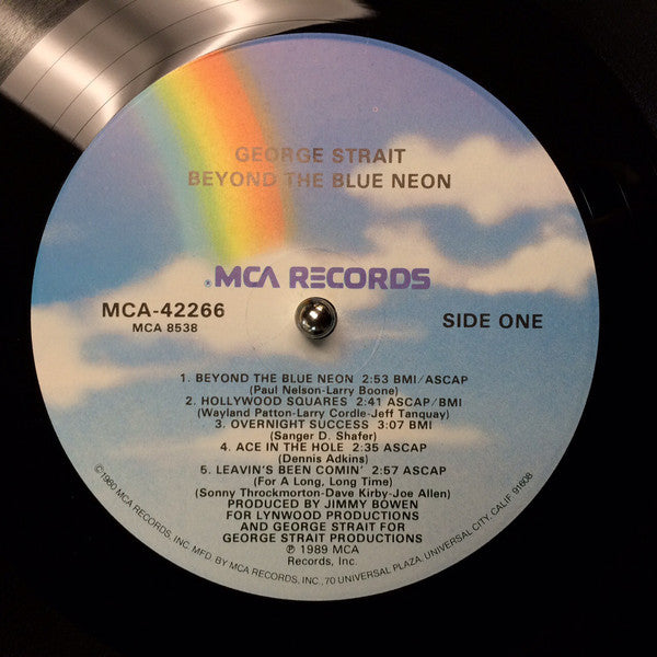 George Strait : Beyond The Blue Neon (LP, Album)