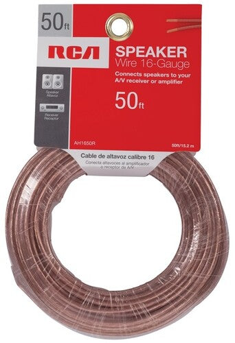 RCA AH1650R Speaker Wire 16 Gauge High Performance Wire 50 Foot