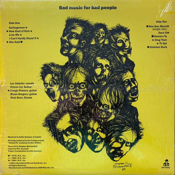 The Cramps : Bad Music For Bad People (LP, Album, Comp, RCA)
