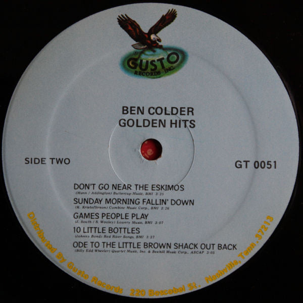 Ben Colder : Golden Hits (LP)