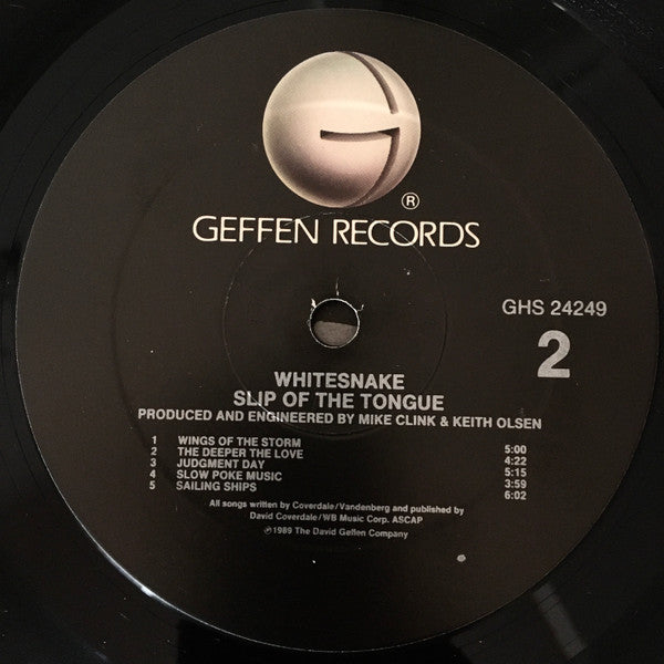 Whitesnake : Slip Of The Tongue (LP, Album)