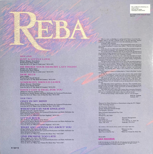 Reba McEntire : Greatest Hits (LP, Comp, Club)