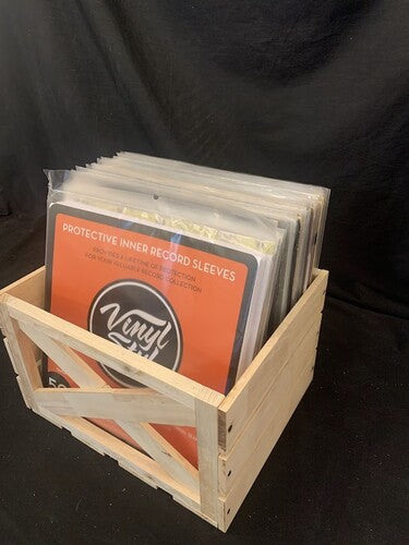 Vinyl Styl VS-RS-06l Express LP Crate 12 Inch LP Record Storage 40+ Capacity Wood