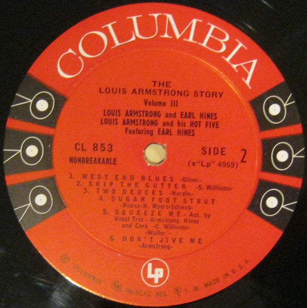 Louis Armstrong And Earl Hines : The Louis Armstrong Story (Vol. 3) (LP, Comp, Mono)