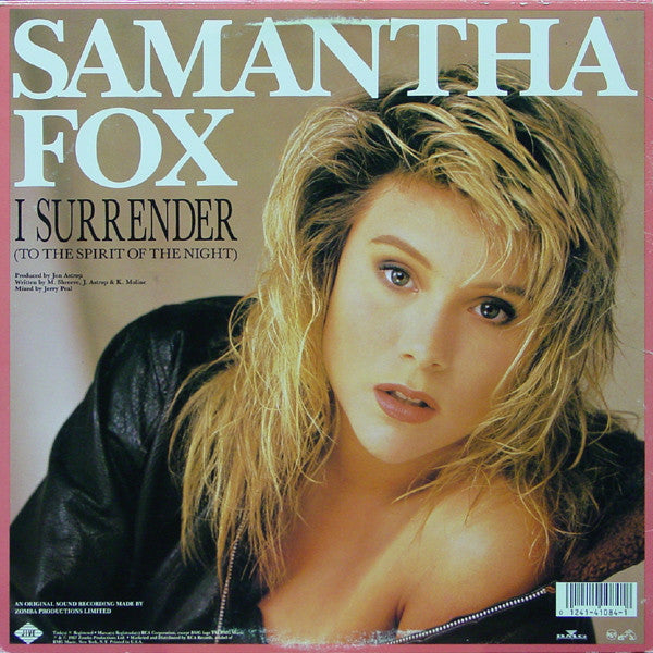 Samantha Fox : Naughty Girls (Need Love Too) / I Surrender (To The Spirit Of The Night) (12")