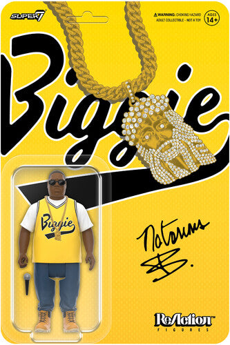 Super7 - Notorious B.I.G. - ReAction Figures Wv4 - Notorious B.I.G. (Yellow Jersey)