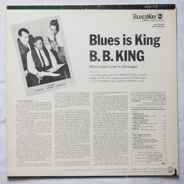 B.B. King : Blues Is King (LP, Mono)