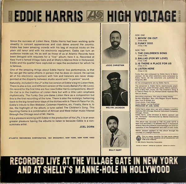 Eddie Harris : High Voltage (LP, Album)