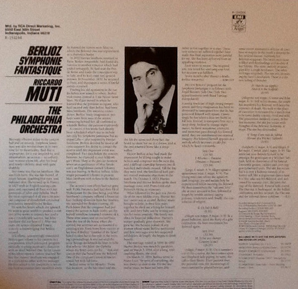 Hector Berlioz, Riccardo Muti, The Philadelphia Orchestra : Symphonie Fantastique (LP, Club, DMM)