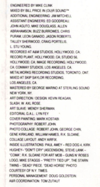 Guns N' Roses : Use Your Illusion II (Cass, Album, Club)