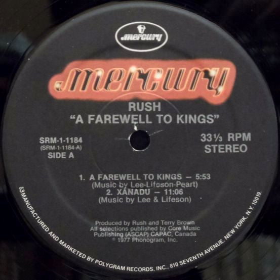 Rush : A Farewell To Kings (LP, Album, RE, Hau)