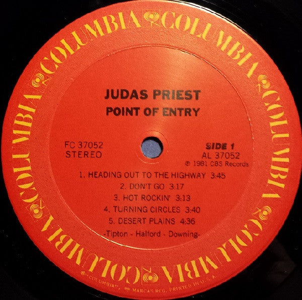 Judas Priest : Point Of Entry (LP, Album, San)