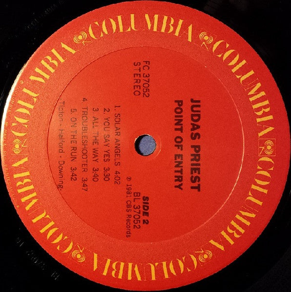 Judas Priest : Point Of Entry (LP, Album, San)